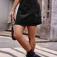 Denim Mini Skirt with Pockets