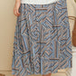 Plus Size Geometric Pleated Skirt