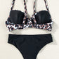 Leopard Sweetheart Neck Bikini Set