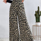 Printed Elastic Waist Wide Leg Pants