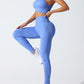 Round Neck Tank and High Waist Leggings Active Set