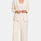 Zenana Quilted Button Up Long Sleeve Top and Pants Lounge Set