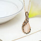 Women Elegant Waterdrop Rhinestone Pendant Necklace Hook Earrings Jewelry Set