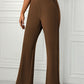 High Waist Straight Leg Pants