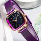 Square temperament ladies watch