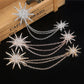 Simple Snowflake Diamond-studded Collar Pin Scarf Buckle Jewelry