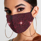 Rhinestone jewelry color hot diamond mask