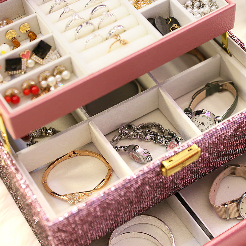 Organizing Box Flannel Storage Jewelry Box Jewelry Tray