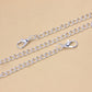 Love Rhinestone Anklet, Exotic All-Match Jewelry, Full Of Diamond Heart-Shaped Anklet