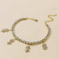 Love Rhinestone Anklet, Exotic All-Match Jewelry, Full Of Diamond Heart-Shaped Anklet