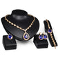 European And American Simple Wedding Party Alloy Rhinestone Jewelry Necklace