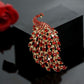 Large Rhinestone Peacock Wedding Brooch Jewelry Ladies Scarf Brooch