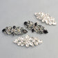 Bridal Jewelry Shoe Buckle Accessories Fashion Square Horse Eye Rhinestone Metal Shoe Flower