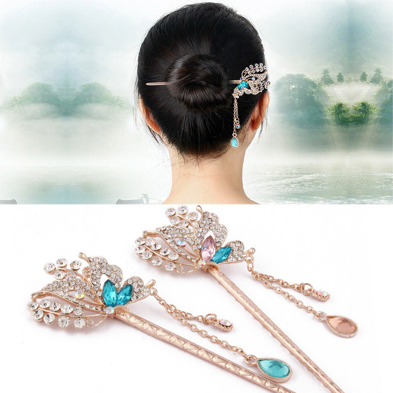 Women's hairpin glass head jewelry fashion