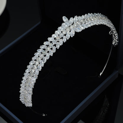 Zircon Crown Wedding Dress Bride Jewelry Crown