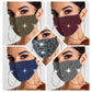 Rhinestone jewelry color hot diamond mask