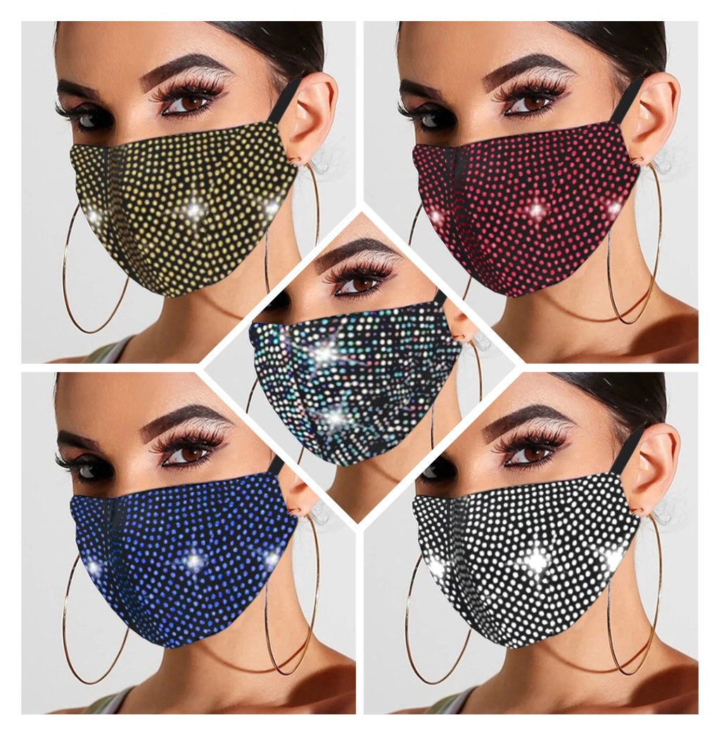 Rhinestone jewelry color hot diamond mask