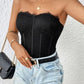 Perfee Strapless Sweetheart Neck Bodysuit