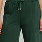 Umgee Full Size Drawstring Wide Leg Pants with Pockets