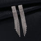 Temperament Retro Jewelry Fashion Rhinestone Exquisite Diamond Tassel Earrings