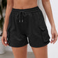 Drawstring Elastic Waist Shorts with Pockets