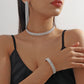 Fashion Choker Necklace Jewelry Full Of Diamonds