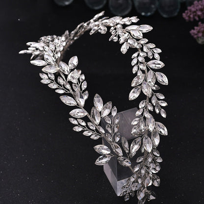 Fashion Wedding Jewelry Rhinestone Soft Chain Headband Bridal Dress Dinner Accessories