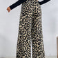 Printed Elastic Waist Wide Leg Pants