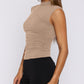 Lovelet Ruched Mock Neck Tank