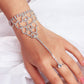 Bridal Jewelry Temperament Rhinestone Bracelet Ring