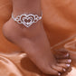 Rhinestone Anklet Personality Jewelry Creative Fashion Multilayer Love