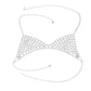 Fringed rhinestone multi-layer body chain Creative personality jewelry mesh chest chain chain