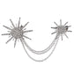 Simple Snowflake Diamond-studded Collar Pin Scarf Buckle Jewelry