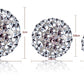 Temperament female earrings rhinestone earrings 6M 8M 10M Shambala ball plating jewelry full diamond earrings