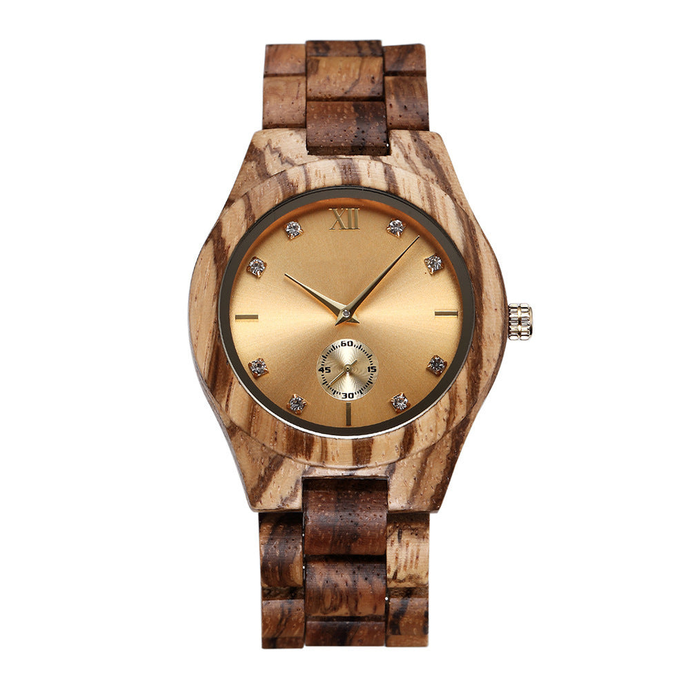 Women's Quartz Wood Watch