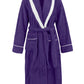 Contrast Trim Tie Waist Lounge Nightgown with Pockets