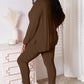 Basic Bae Full Size V-Neck Soft Rayon Long Sleeve Top and Pants Lounge Set