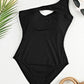 Cutout One Shoulder Sleeveless One-Piece Swimwear