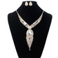 S151 fashion bridal jewelry set, tassel diamond, colorful micro wedding jewelry, necklace, earring set