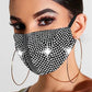 Rhinestone jewelry color hot diamond mask