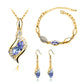 Angel Fairy Horse Eye Zircon Jewelry Set