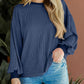 Round Neck Drop Shoulder Long Sleeve Sweatshirt