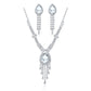 Water Drop Tassel Rhinestone Claw Chain Jewelry Set