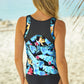 Printed Wide Strap Tankini Set