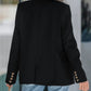 Perfee Lapel Collar Long Sleeve Blazer