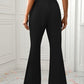 Slit Flare Pants with Pockets