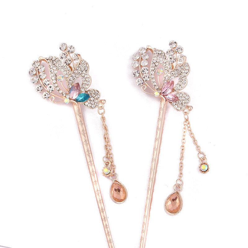 Women's hairpin glass head jewelry fashion