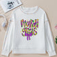 MARDI GRAS Round Neck Long Sleeve Sweatshirt