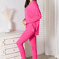 Basic Bae Full Size V-Neck Soft Rayon Long Sleeve Top and Pants Lounge Set