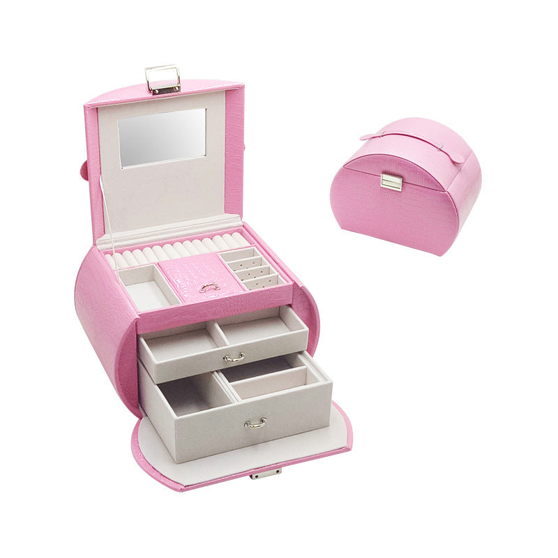 Leather Jewelry Storage Drawer High-end Jewelry Box